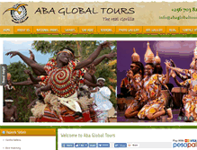 Tablet Screenshot of abaglobaltours.com